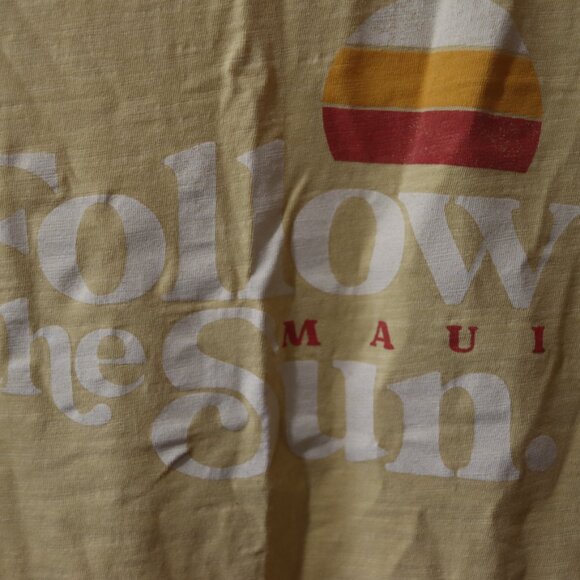 Pacific Creations Peachy Orange Follow The Sun Maui Vacation T-shirt XL - Picture 2 of 9